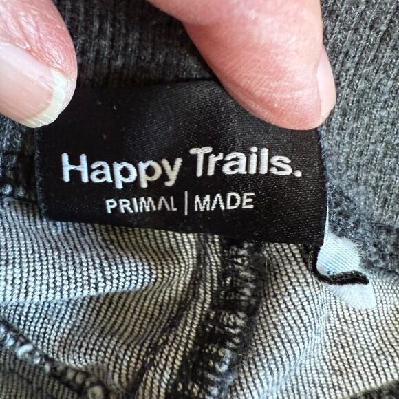 HT.A Primal Happy Trails Cropped Cargo Pant XL Gray Harem Grunge Cycling Offroad - Picture 6 of 9